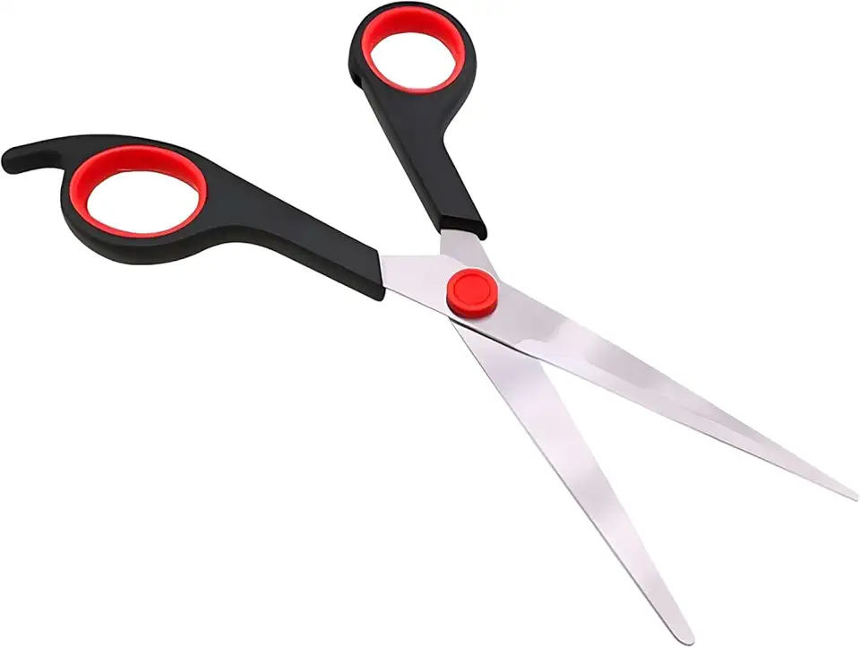 Tesoura Profissional Inox 7,5 Pol. Para Barbeiro e Cabeleireiro Com Lâminas de Aço Inoxidável, Corte Preciso Para Cortar Cabelo em Salão e Barbearia