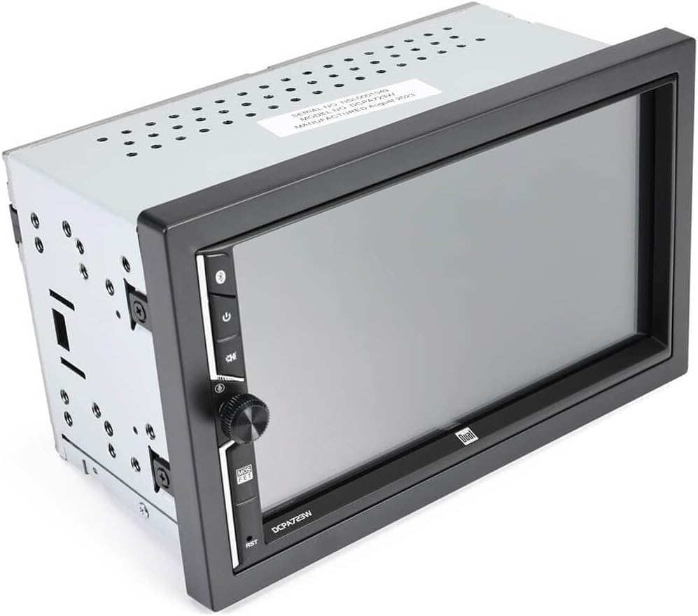 Dual Electronics Dual DCPA723W 2-DIN 7"" Apple CarPlay Android Auto Digital Multimedia Receiver