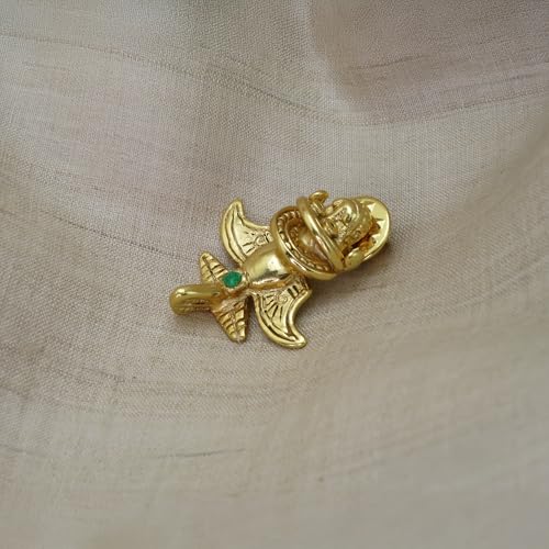 Image of Colombian Emerald & Multi-Material Options | Quimbaya Flyer Lapel Pin | Ancient Alien Golden Jets Collection