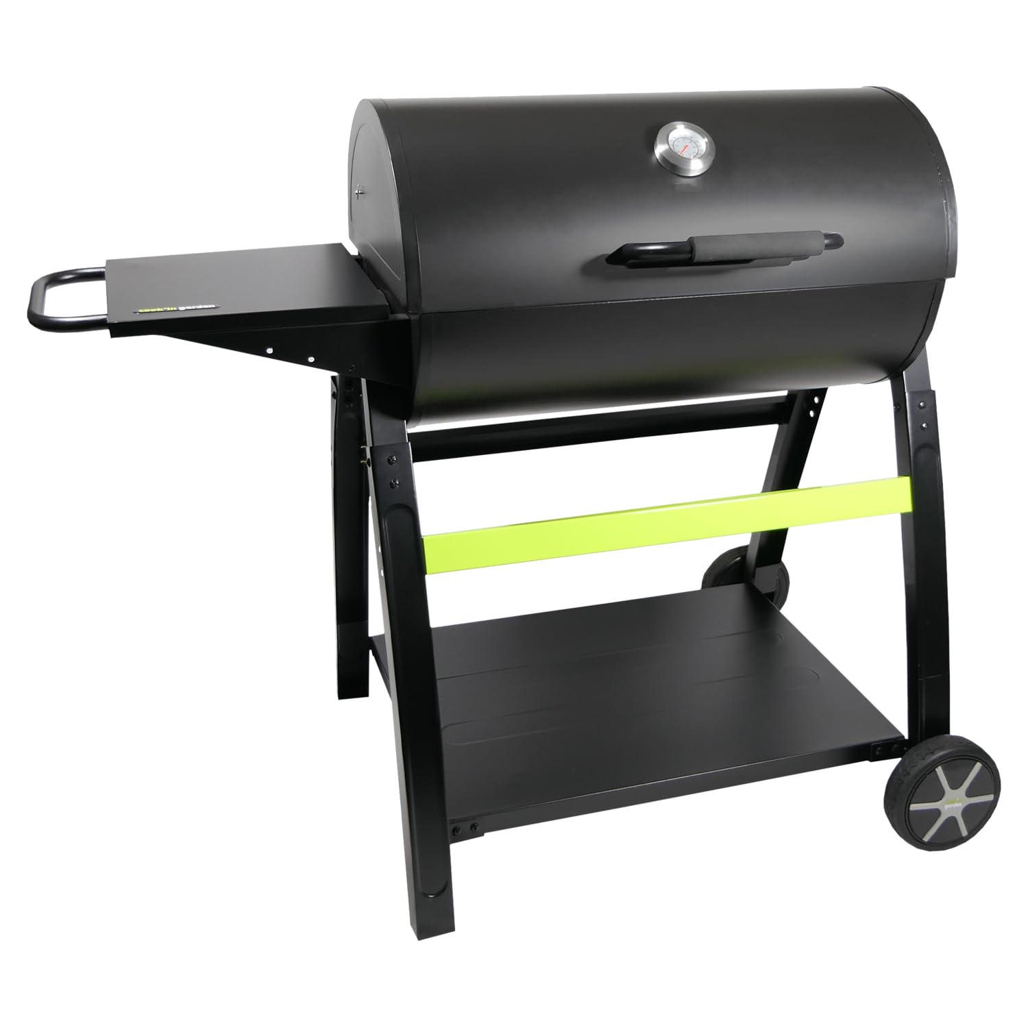 Cook’in Garden - Barbecue Charbon de Bois Tonino 70 Original, Grill et Plancha, Cuve BBQ Acier, Surface de Cuisson XXL en Fonte Émaillée, Couvercle avec Thermomètre, pour Extérieur & Jardin