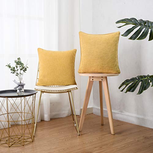 Hpuk Linen Throw Pillow Covers Pack Of 2, 18X18 Inch Accent Cushion Covers For Living Room, Bedroom, Decorative Solid Color Pillow Covers thumb #7