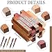 Colarr 10 Sets Woodturning Pen Kits Project Supplies Including 7mm Slimline Pen Kits with Refill and Pen Blanks Lumber for Lathe Turning Starter Package DIY Crafts