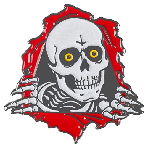 Powell Peralta Skates Lapela Pin Ripper 4 Glow in The Dark, Metal Níquel, Sem Pedra Preciosa