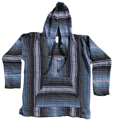Del Mex Mexican Baja Hoodie Sweatshirt Pullover Jerga Surf Poncho Drug Rug thumb #1