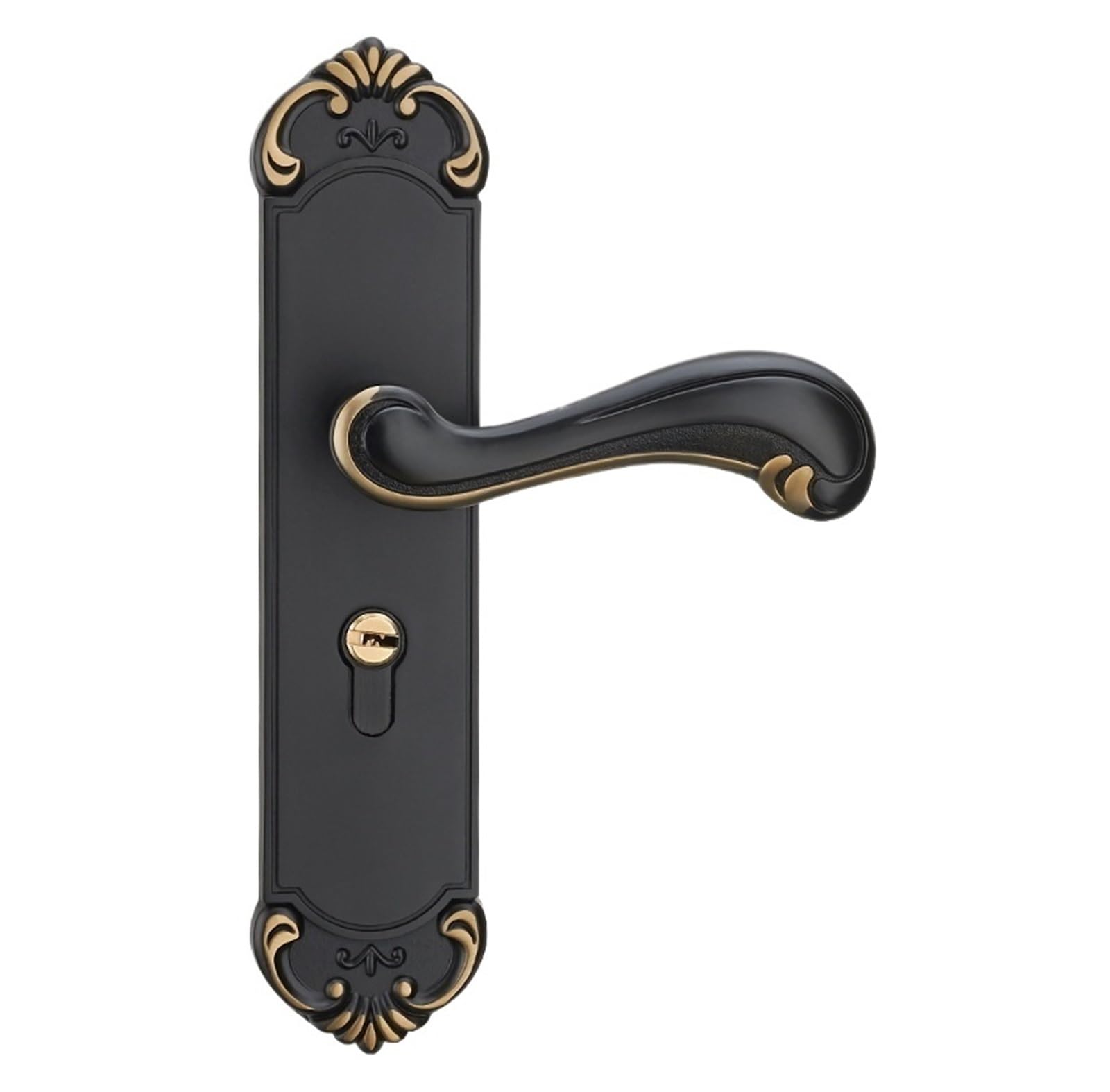 Serrure de porte chambre moderne noire pour préserver l'intimité de la maison