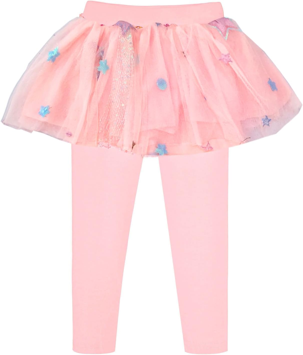 Peacolate Little Girls Footless Leggings Lace Ruffle Tutu Skirt Pantskirt 2-8T