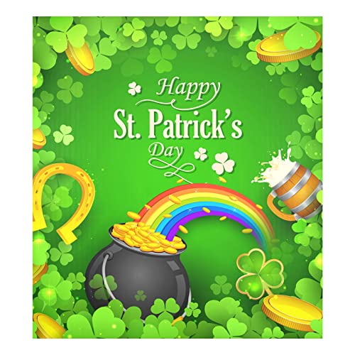 Jumbear St. Patrick's Day Clover Dishwasher Magnet Cover, Reuseable Refrigerator Magnet Cover Decal Fridge Microwave Stickers Hoilday Party Decor, 23 X 26 Inch #TOP5