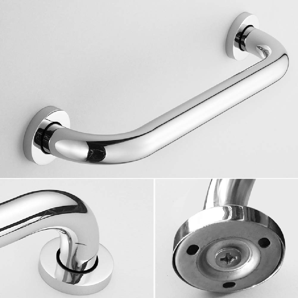 Maniglione Bagno in Acciaio Inossidabile, maniglioni di Sicurezza per disabili per Anziani, per vasche da Bagno, Doccia, WC, Esterni, Scale (30/40/50 cm)