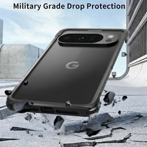 Hiooloon for Pixel 11 Pro XL Bumper Case Metal, No Back Frameless Compatible with Magsafe Accessories & Pixelsnap, Slim Fit Backless Wireless Charging Aluminum Bumper 4 Corners Shockproof,Black by Hiooloon - Used condition - Image 6