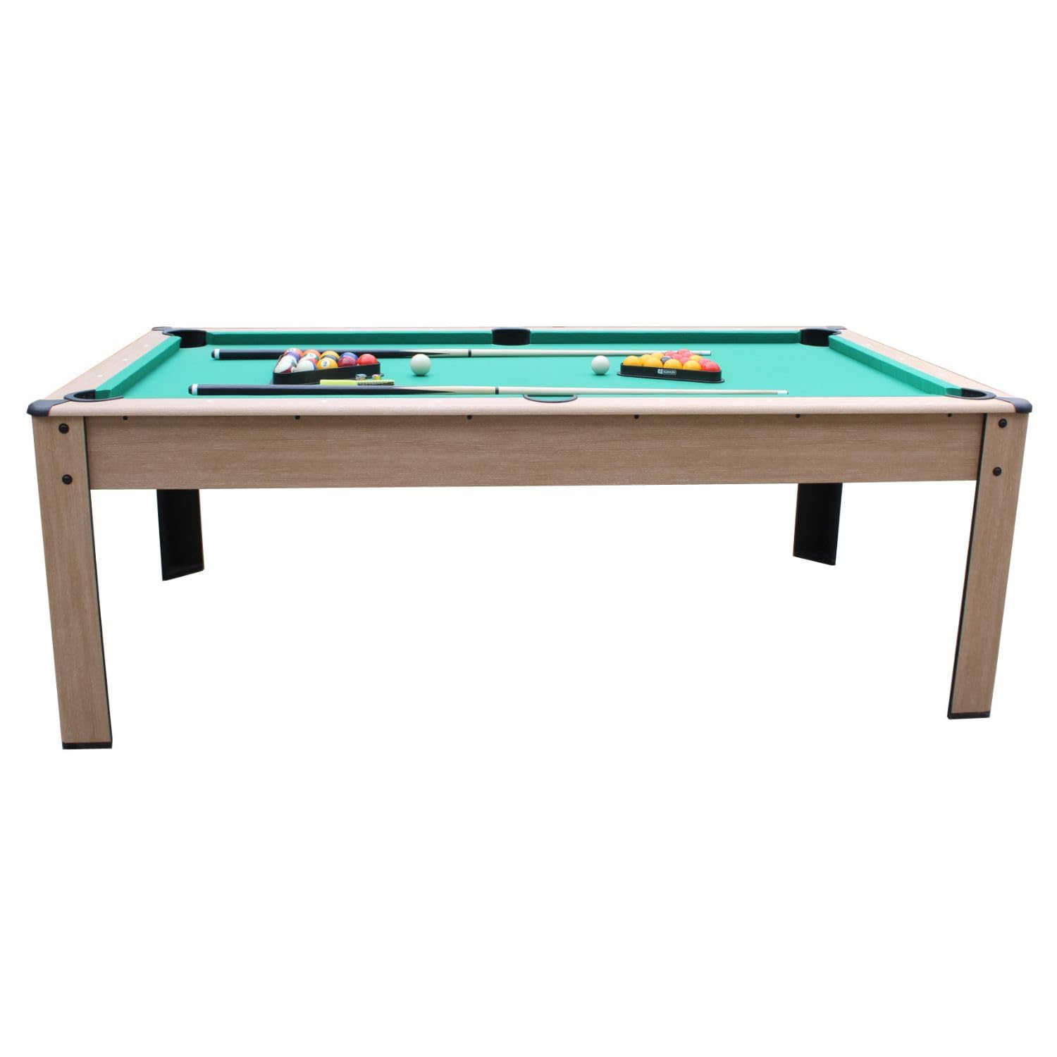 Billard Convertible Couleur Bois Chêne 226 x 126cm - Ambiance