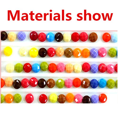 Pintura de diamante SUPVOX com strass e costura cruzada bordada 5 imagens combinação para decoração