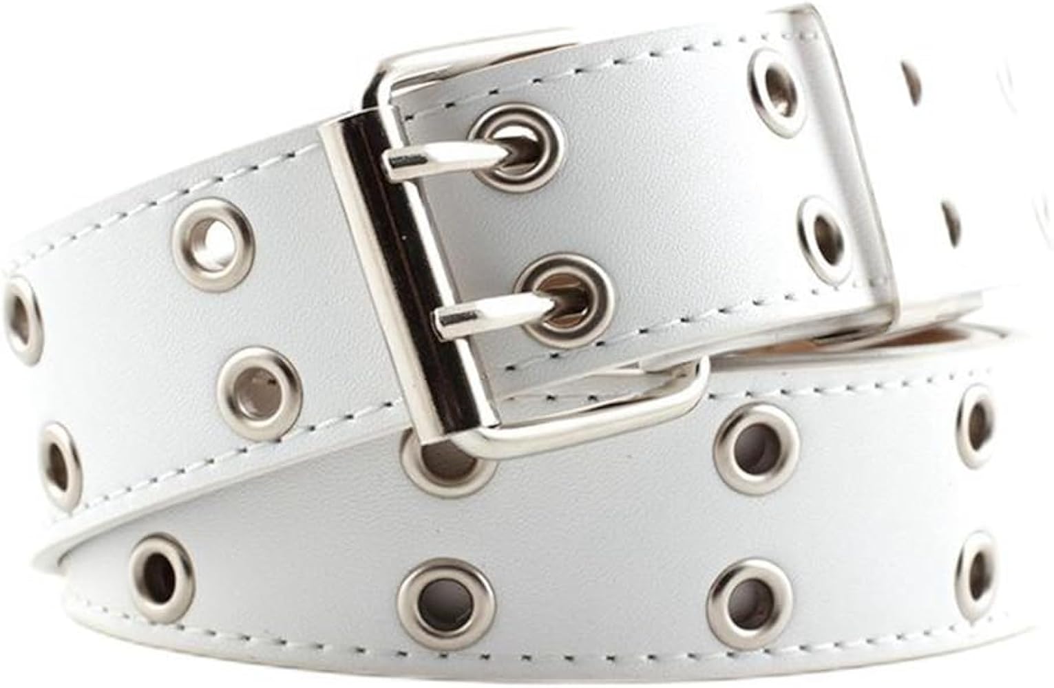 Amazon | [JIBacan] ベルト メンズ 穴あきベルト ビジネス 本革 レザー