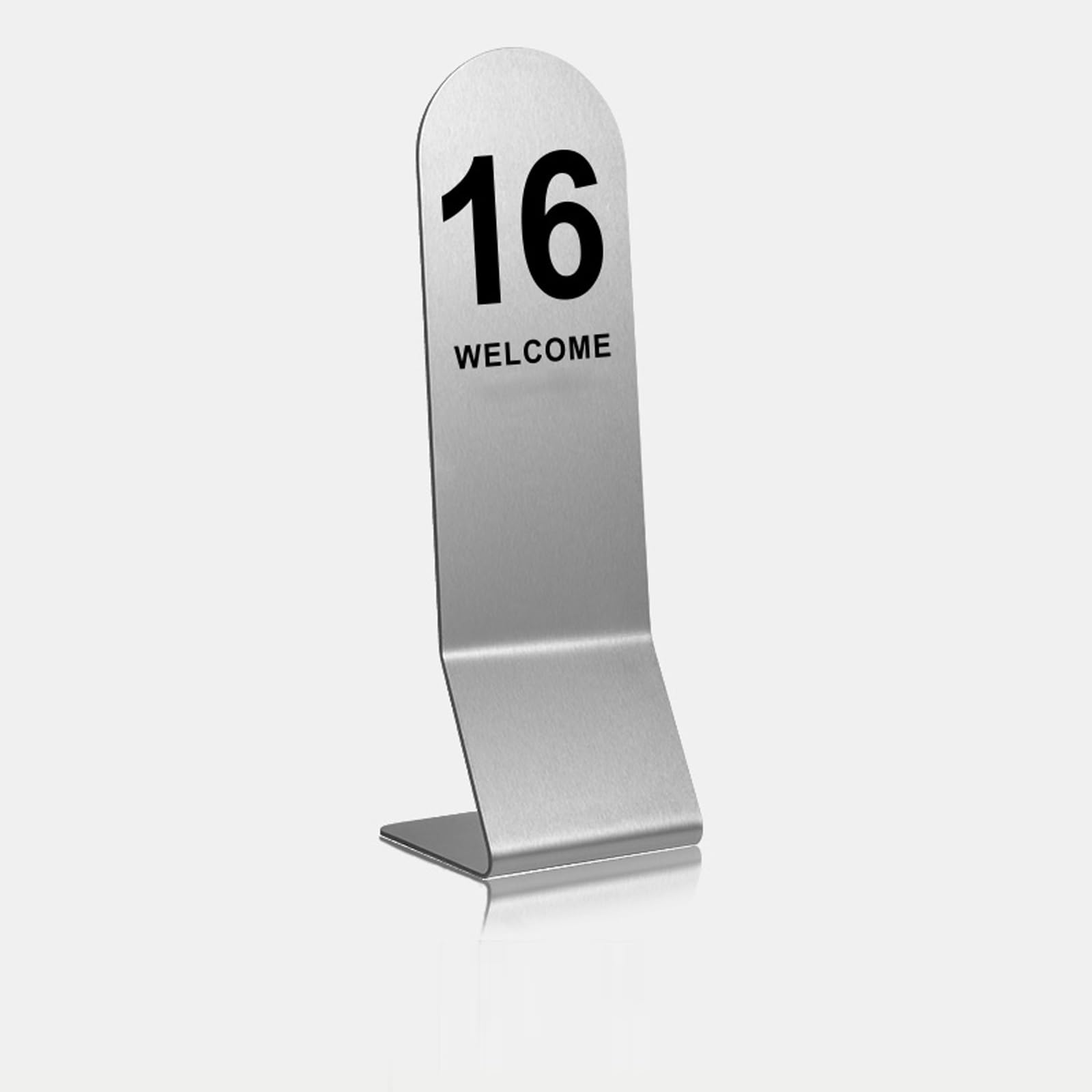 Table Numbers Edelstahl Tischnummern Hochzeit Sitzplan Tischkarten 1-10 Sitzplan Hochzeit, Tischnummern Nummernschilder, Doppelseitige Zahlen, Stapelbare Tischnummernschilder(51~60)