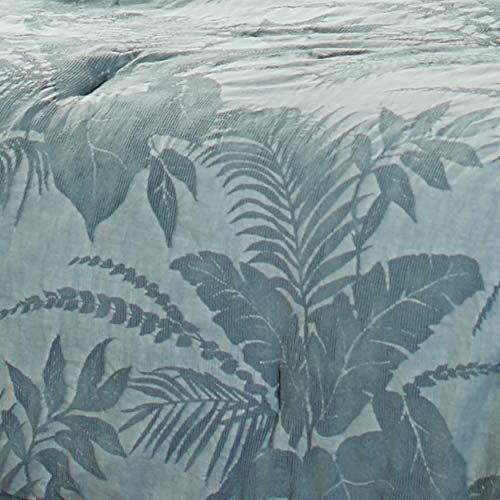 Tommy Bahama - King Comforter Set, Cotton Bedding with Matching Shams & Bedskirt, All Season Home Decor (Abalone Blue, King) - Image 6