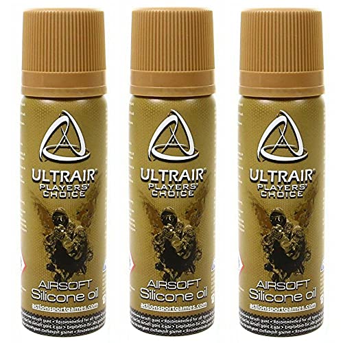 Lot de 3 Huiles Teflon en Spray Lubrifiant Ultrair PTFE 220 ml Airsoft
