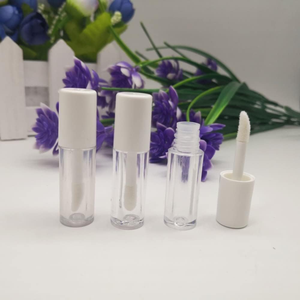 COSIDEA 26pcs Empty White 0.8ml mini lip gloss tubes Sample size lipgloss containers for sample sack lip oil DIY