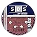 SBS Lot de 60 disques de ponçage à fixation en Nylonpour ponceuse excentrique Ø 125 mm Grain abrasif de 40/60/80/120/180/240 (10 disques par taille de grain)