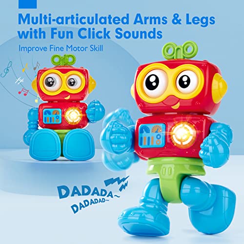 Hahaland 4263T Toys For 1 Year Old Boy Toys Birthday Gfit - Musical Light Up Poseable Activity Robot Baby Toys 12-18 Months thumb #4