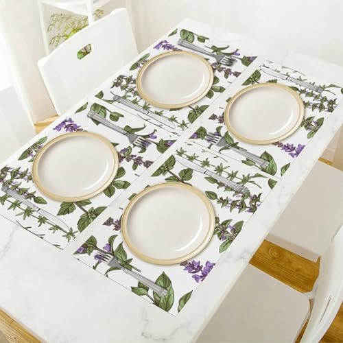 Set de table antidérapant lavable en PVC fini les taches sur la table