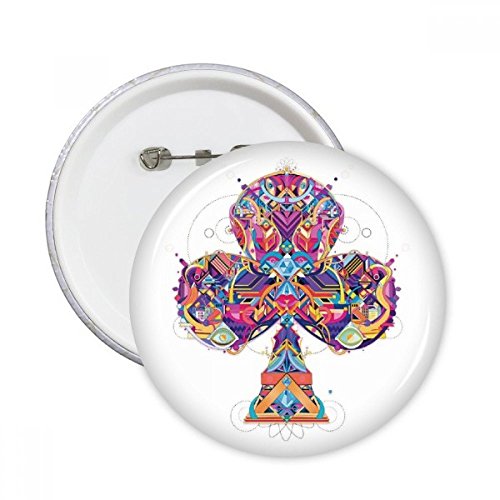 Cartes à Jouer Pins Géométrique Rond Badge Vêtements Multicolore DIYthinker S