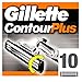 Price comparison product image Gillette Contour Plus Razor Blades for Men (Pack of 10)