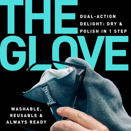 EYESHAKER Set - Patentiertes Brillenreinigungsgerät im Komplettpaket - Innovative Brillenreinigung wie vom Optiker für Gläser & Gestell