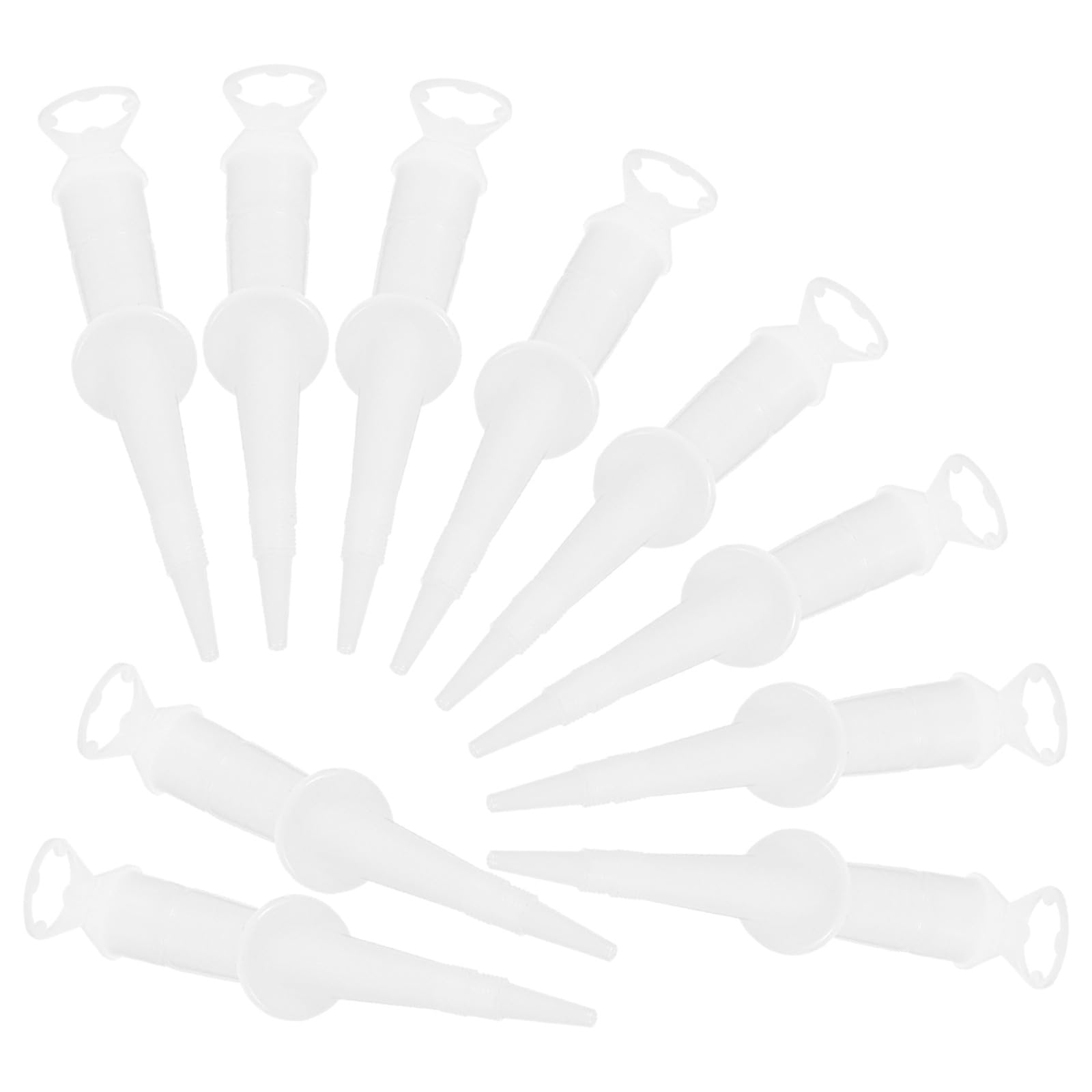 Ipetboom 10 Buses Applicateur Joint Silicone 360° Flexibles, Ouverture Filetée, Positionnement Facile pour Mastic D'étanchéité et Calfeutrage Précis