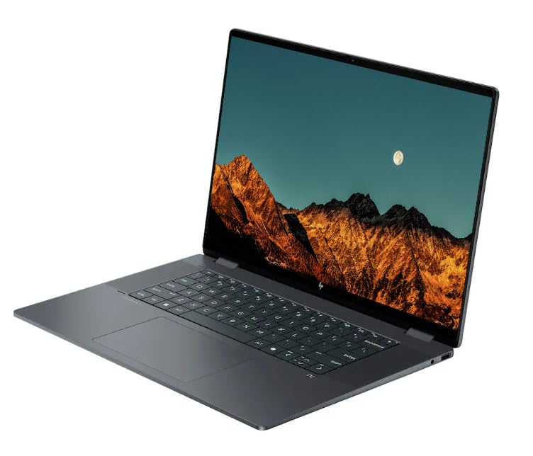 Image of HP OmniBook X Flip 2-in-1 Laptop (Next Gen Envy x360), 16 inch FHD+ Touchscreen AI Business Laptop, 16GB DDR5 RAM 1TB SSD, Intel Core Ultra 7 256V, Windows 11 Pro, Backlit KB, PLUSERA Earphones, Gray