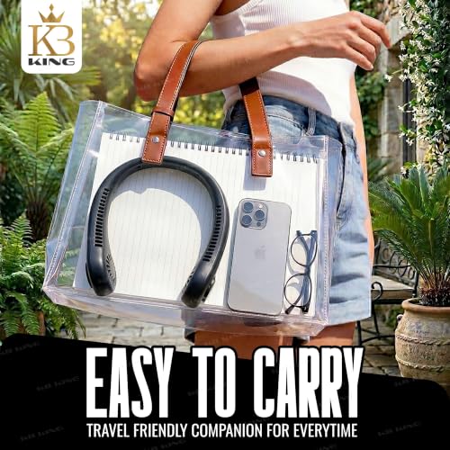 Image of Portable Neck Fan Rechargeable,Adjustable Personal Neck Fan For Summer,Travel,kitchen 360 Rotation Cooling Wearable Fan for Women & Men Outdoor /Indoor Use NF 2