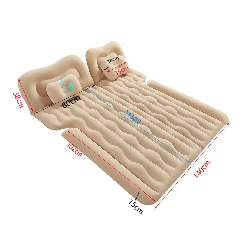 Matelas gonflable de voiture pour BMW I3 I4 I5 I7 I8 beige pour camping