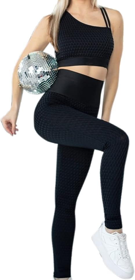 Amazon Co Jp ヨガパンツ 女性用クロスオーバースウェットパンツレギンスヨガパンツランニングフィットネスパンツ レディースフィットネス パンツ 色 Black Size M ファッション