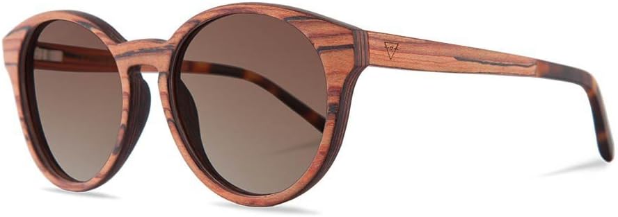 KERBHOLZ Unisex Sunglasses Leopold Rosewood 612524231398 One Size Gradient Brown