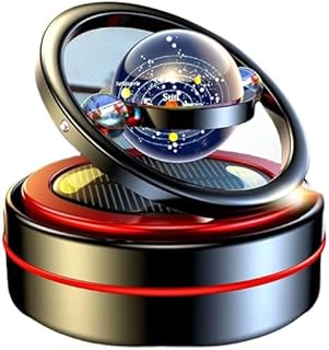 Solar System Fidget Spinner, Lucky Car Decoration, Home Office & Automotive Accessories, Parents Day Birthday Gift Exchange, Automatic Sun Powered Aroma Diffuser, Perfume Not Included (Galaxy Black)