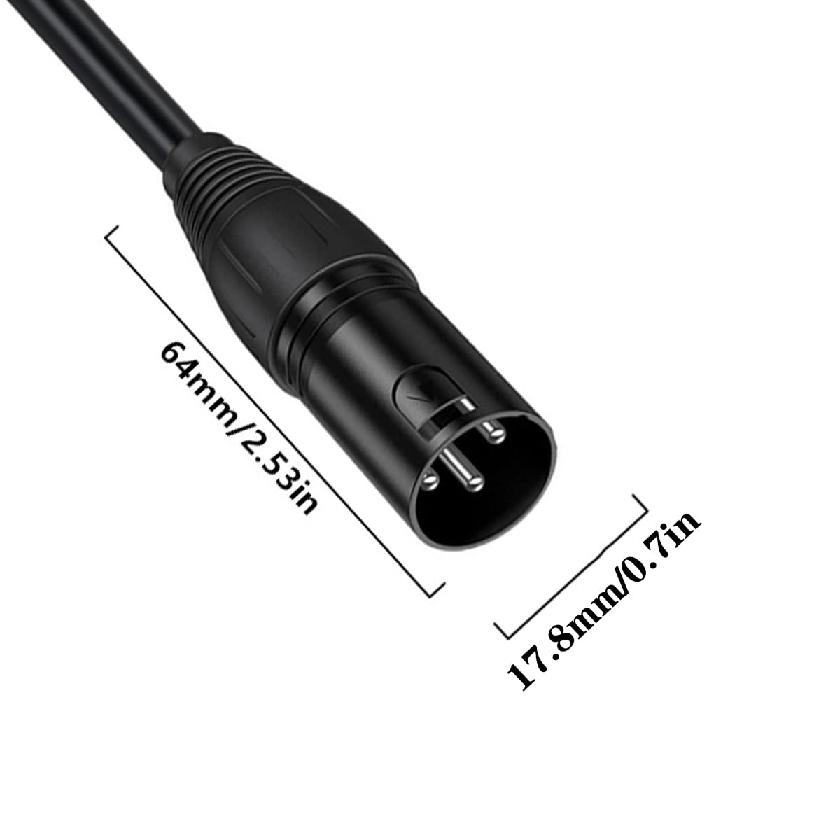HUHANGGod 3 Pin XLR to RJ45 Cable, Male to Female With Panel Adapter - Image 3