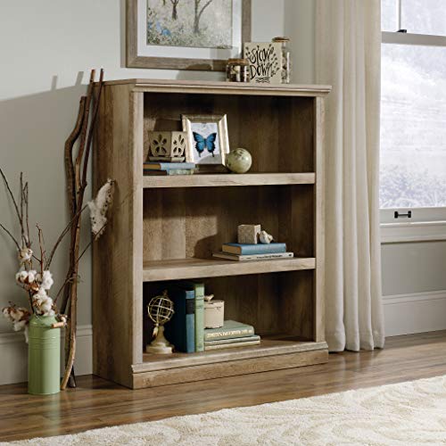 Image of Sauder Miscellaneous Storage 3-Shelf Bookcase / Book Shelf, Lintel Oak finish