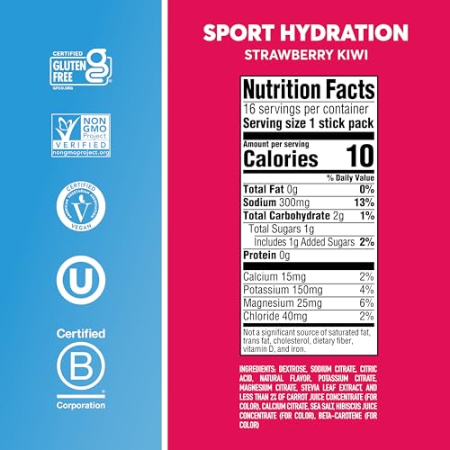 Nuun Sport Electrolyte Powder Packets, Strawberry Kiwi Flavor, 16 Servings - image 5