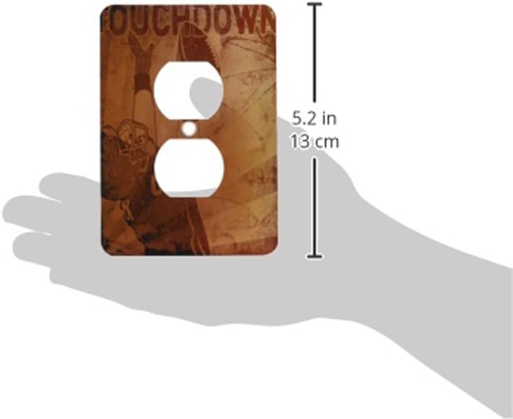 3dRose lsp_179059_6 Touchdown Football Light Switch Cover