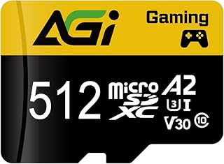 AGI Technology TF138 512GB Micro SDXC Card with SD Adapter, Class 10 / UHS 3