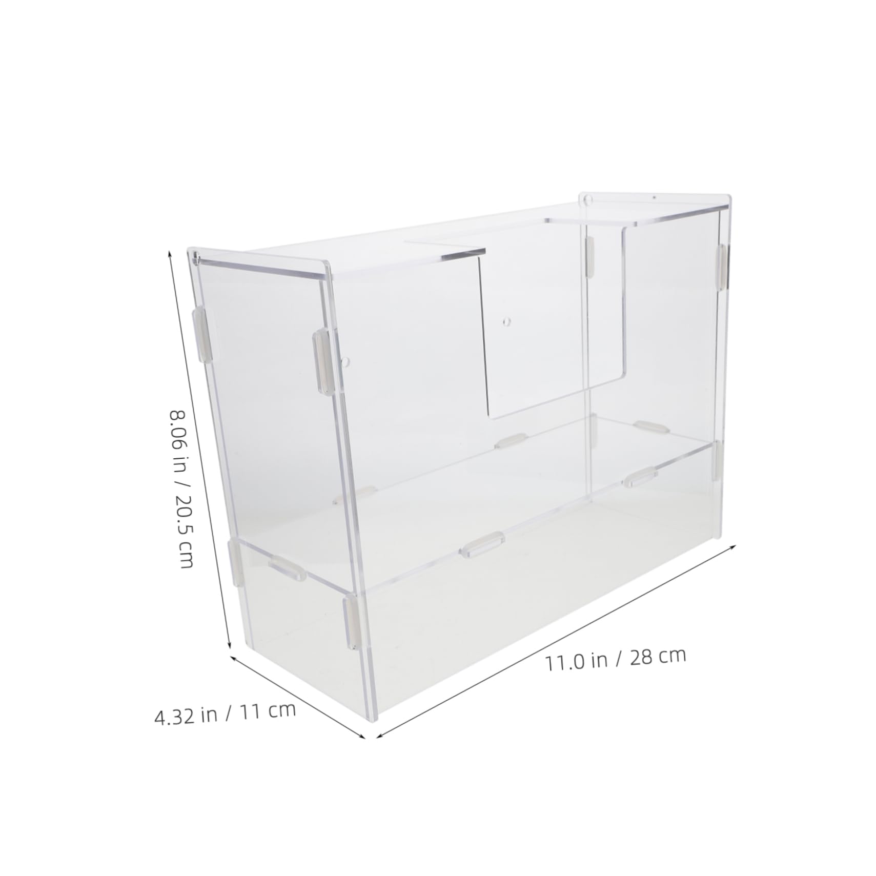 Kaninchenheuhalter aus Acryl mit Integrierter Toilettenfunktion, Groß