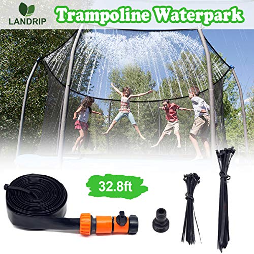 Landrip Trampoline Sprinkler,Trampoline Spray Water Park Fun Summer Outdoor Kids Water Sprinkler Game