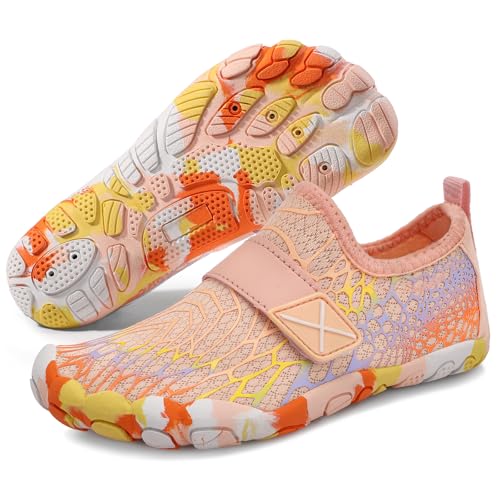 Image of ATHMILE Kids Water Shoes Boys Girls Water Shoes Quick Dry Barefoot Beach Sports Swim Pool Summer Shoes(Little Kid /Big Kid)
