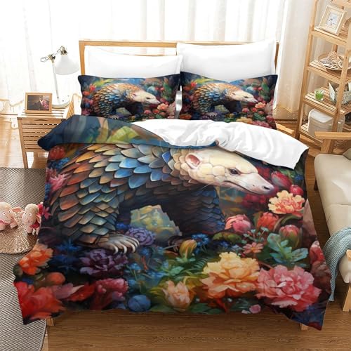 Housse de couette 220x240 multicolore IOFEER en coton et microfibre - 3