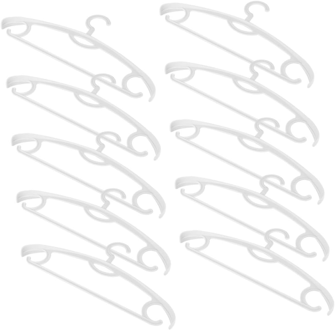 10pcs Traceless Clothes Hangers Thickened Non- Coat Rack Rotatable Storage for Organized Closets Grey Plastic Wardrobe Hangers