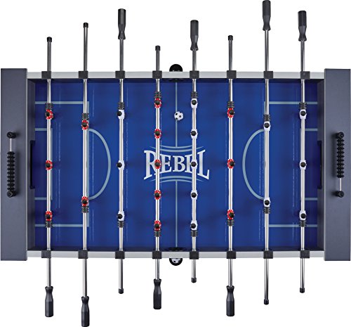 Fat Cat by GLD Products Rebel 4.5’ Foosball Table with Easy Snap Rods for Quick Assembly, and Sharp Blue Playing Field and Abacus Scoring, One Size - Thumbnail 2