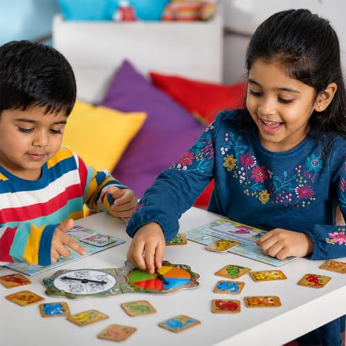 Image of Orchard Toys Dirty Dinos Counting Game for Kids | Colour & Counting Educational Board Game | Kids Learning Games | Teachers Tested Board Game | Number Learning Games | Age 3 to 6 Years