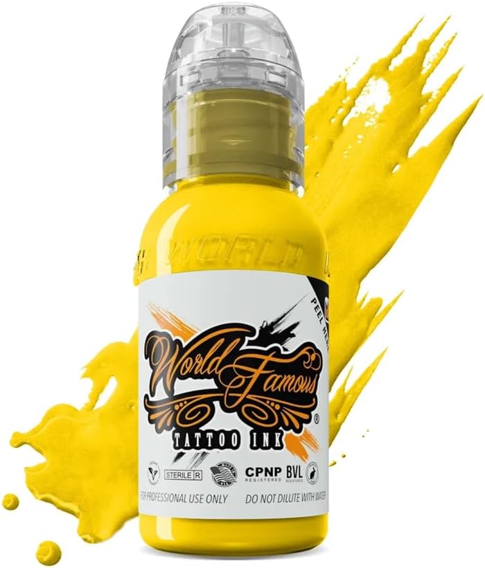 Neon Yellow - World Famous Ink Dövme Boyası - 1oz/30ml