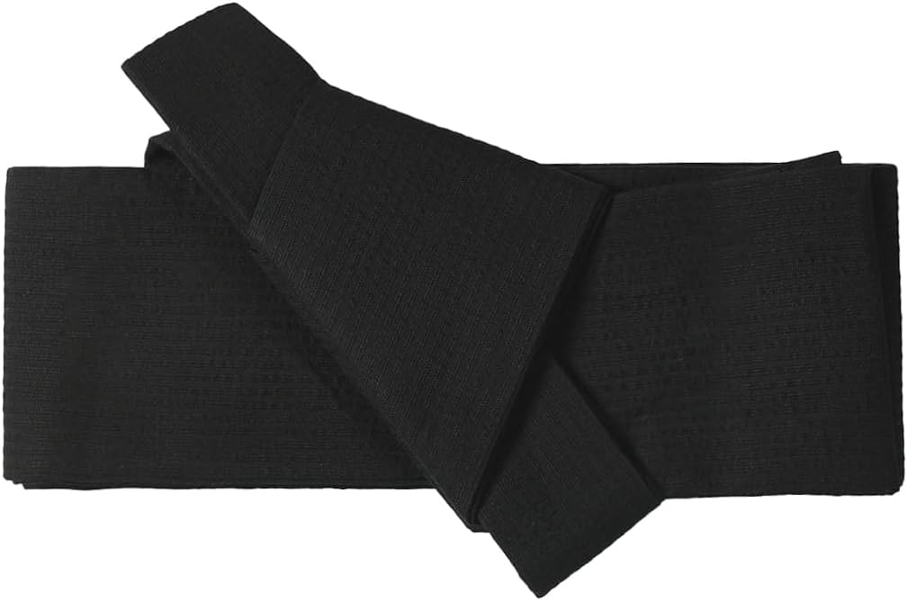CAMDOM Mens Japanese Kimono Obi Belt Traditional Vintage Judo Samurai Waist Wrap Pre-tied Waistband