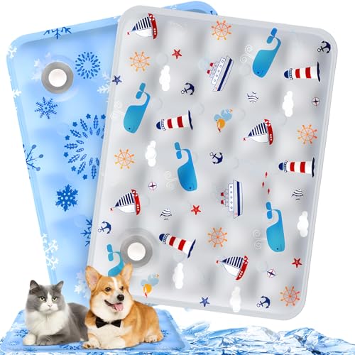 ITJMRJP Manta Fria para Perros Pequeños 2 Manta Refrescante para Perros y Gatos 40x50cm Alfombra Refrescante Perro Autoenfriante Cama Fria Perro Alfombrilla Refrescante Mascotas(B)