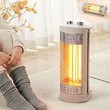 【縦でも横でも速暖】 SKK カーボンヒーター 2WAY 速暖 小型 遠赤外線 電気ストーブ ヒーター 電気ヒーター 【日本企業】 (ベージュ)