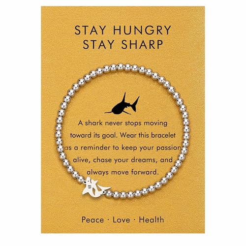 Baydurcan Shark Gifts for Women Friend Sister Shark Bracelet Jewelry Spiritual Gifts for Women